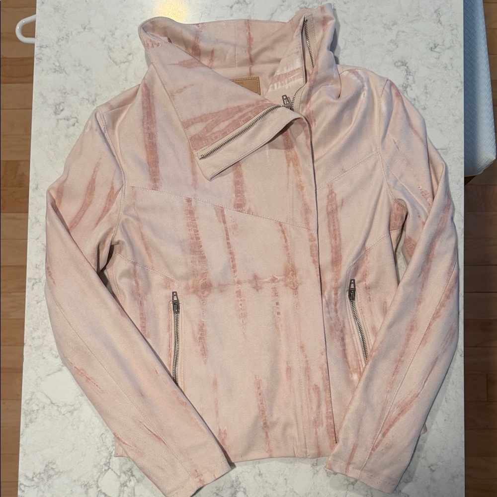 Blank NYC Light Pink Leather Jacket
